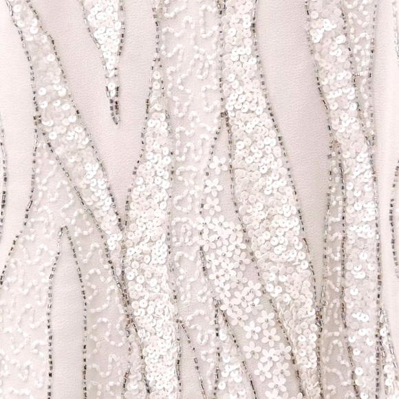 New BHLDN Morley 0 & 2 Off White Sequin Embellished Wedding Mini Swing Dress - Picture 4 of 6